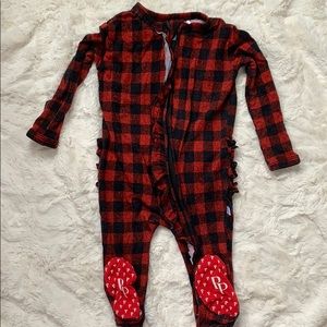 Posh Peanut Grayson ruffled footie